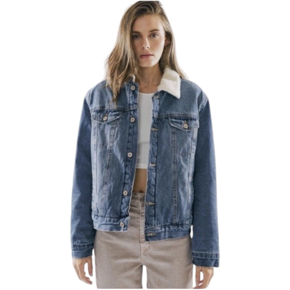 KANCAN DENIM SHERPA-LINED - American Urban Retro Aesthetic 📐1/24
